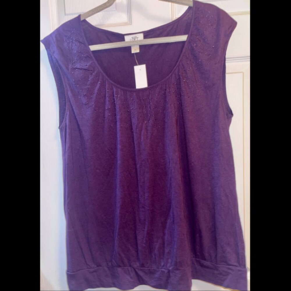 NWT Ann Taylor Loft Sleeveless Top - XL